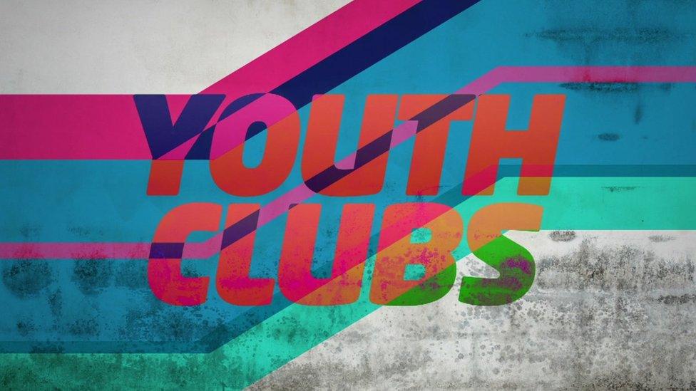 Newsround graphic featuring the words youth clubs