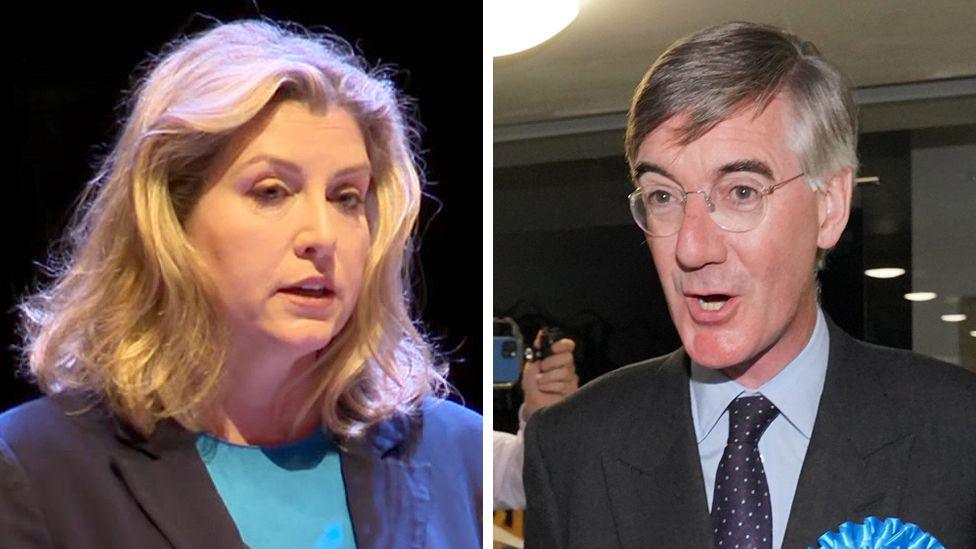 Penny Mordaunt and Jacob Rees-Mogg