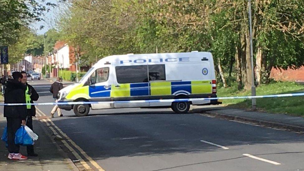 Graiseley Street police cordon