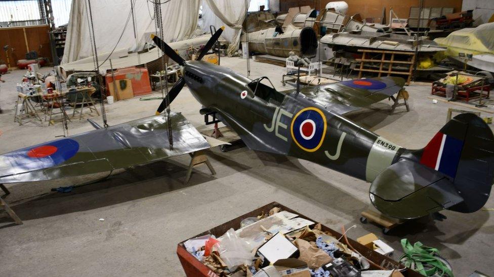 Spitfire replica being built