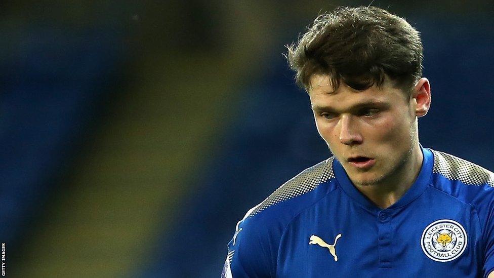 Connor Wood in action for Leicester City's under-23 side