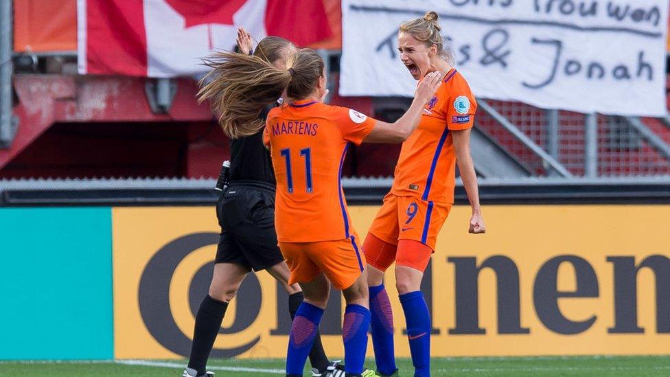 Miedema at the Euros in 2017