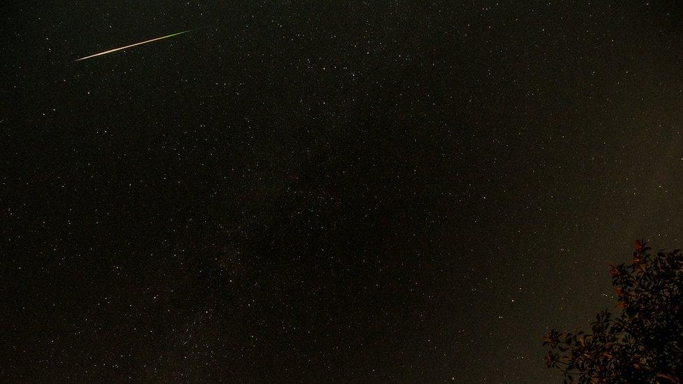 Perseid meteor shower in Leicestershire