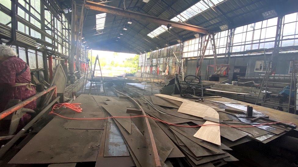 The boatyard on Eel Pie Island