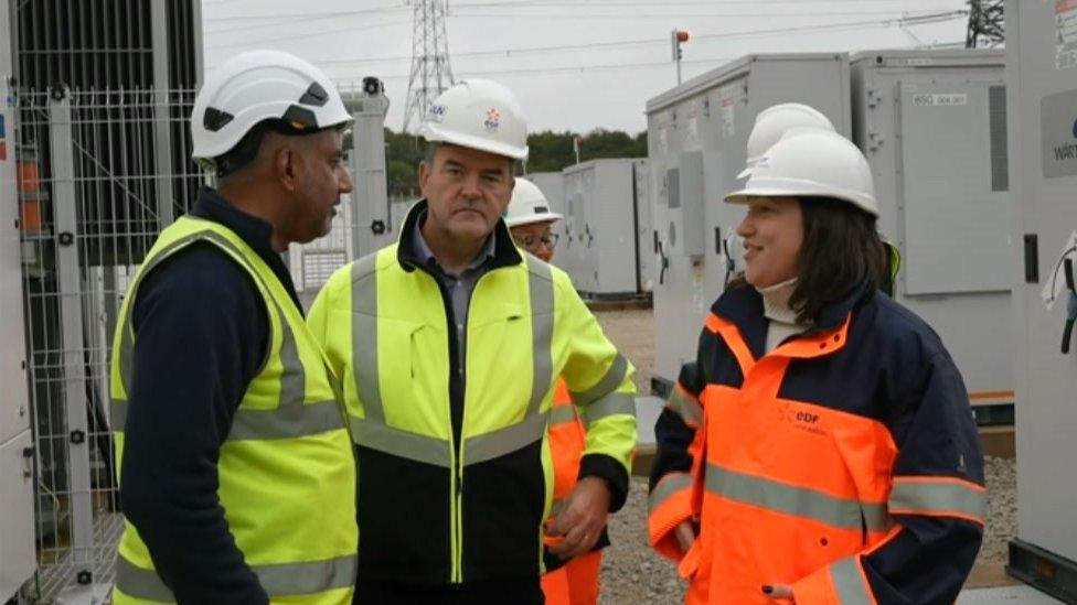 Group of people at the battery site