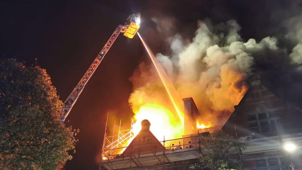 Blaze in Belfast's Cathedral Quarter