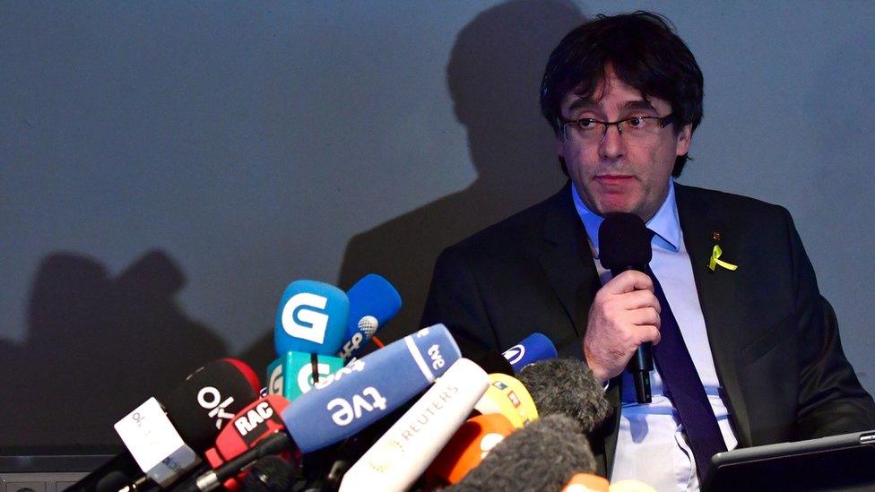 Former Catalan president Carles Puigdemont