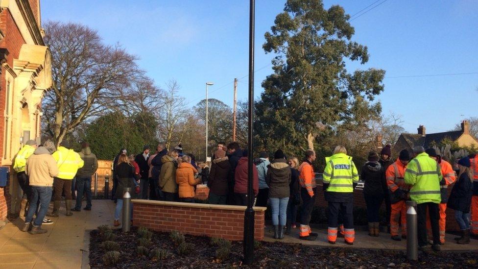 Volunteers in the search for Ian Tang