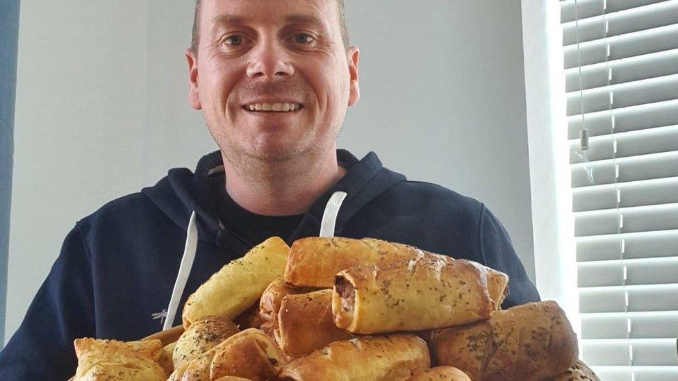 Chef Andy with his baked goods