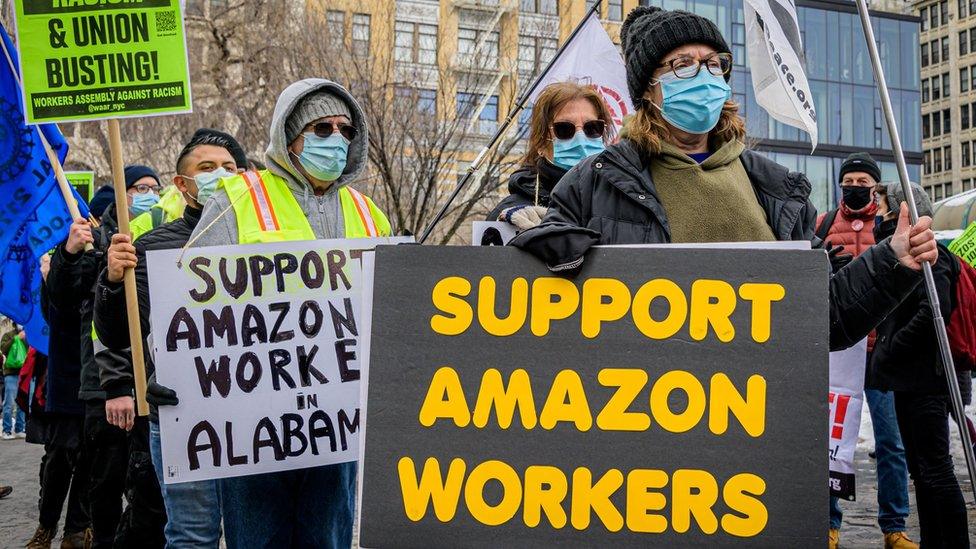 Anti-Amazon union rally