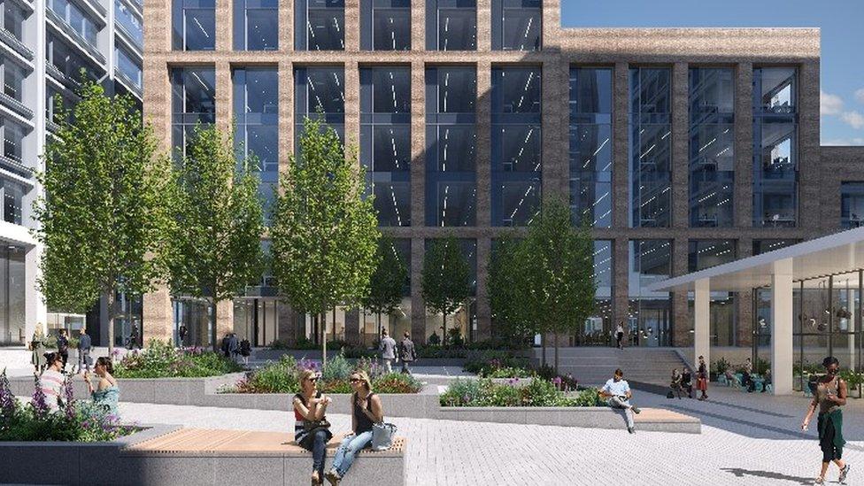 Artist's impression of Pilgrim Place development