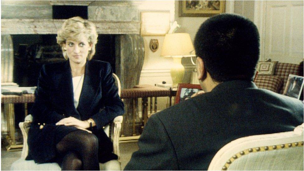 Martin Bashir interviewing Princess Diana