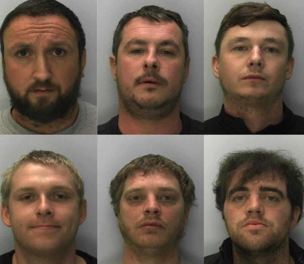 Defendants Ryan McCormick, Sonny Curran, Max Smith, Josh Brammer, David Benyon, Jason Hawkins.