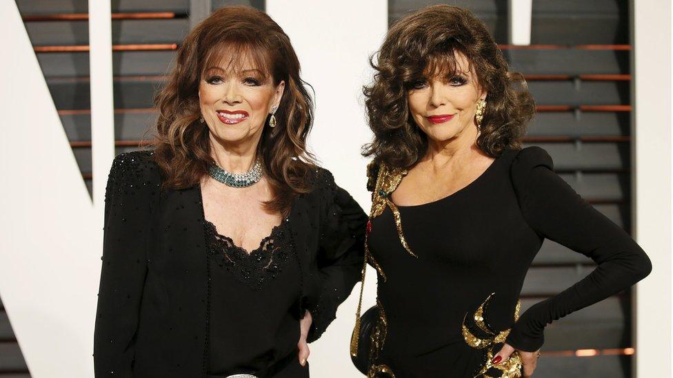 Jackie and Joan Collins in February 2015