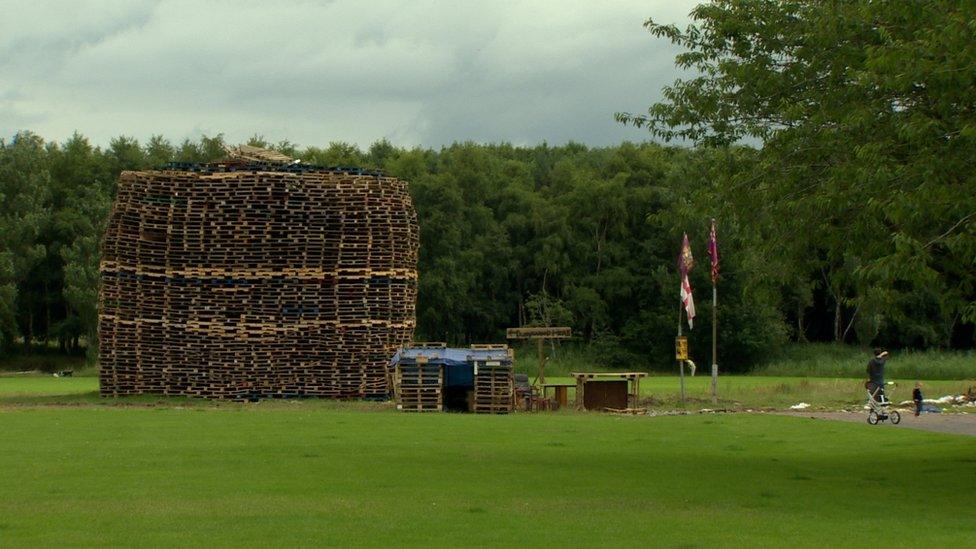 Inverary playing fields bonfire