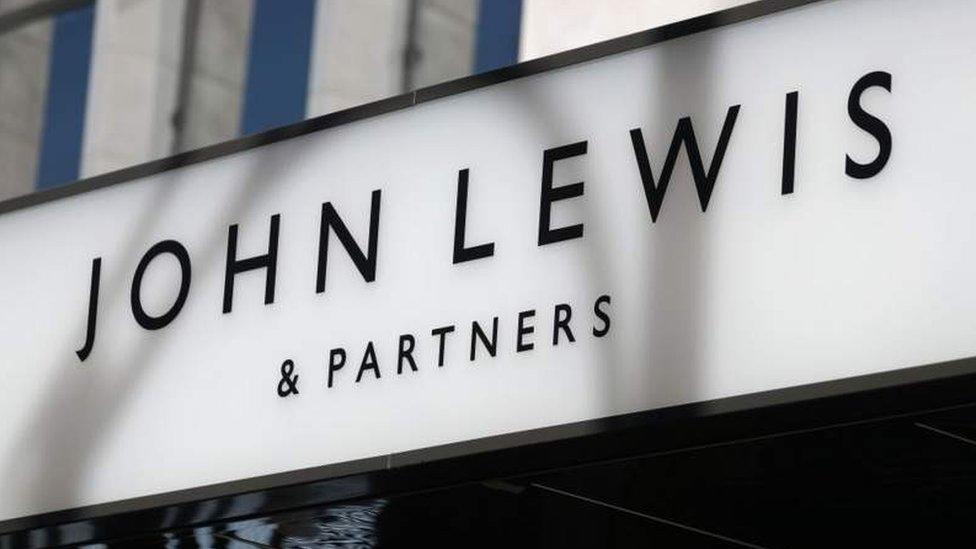 John Lewis store sign