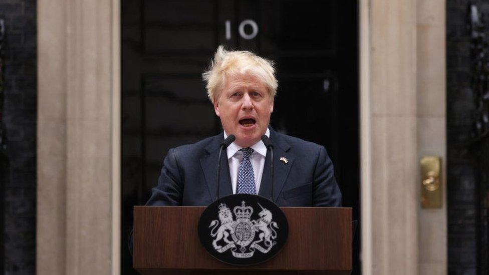 Boris Johnson makes his resignation speech