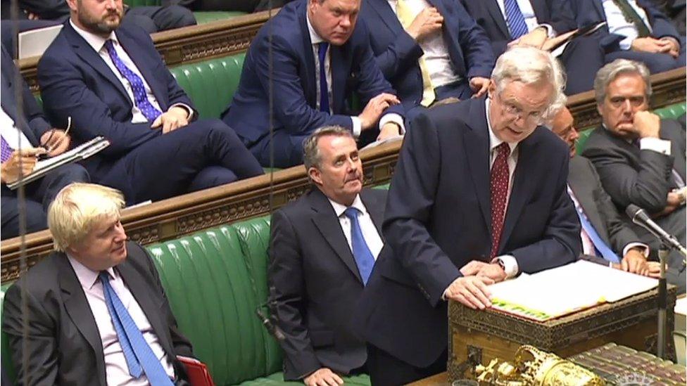 David Davis speaks in the House of Commons