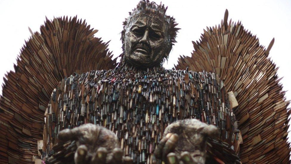 Knife Angel sculpture