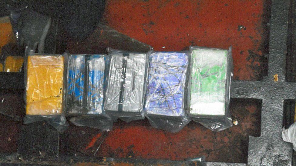 Cocaine packets found on the Rich Harvest