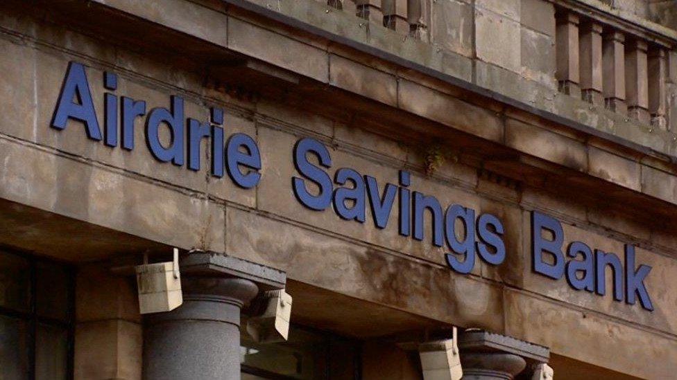 Airdrie Savings Bank sign