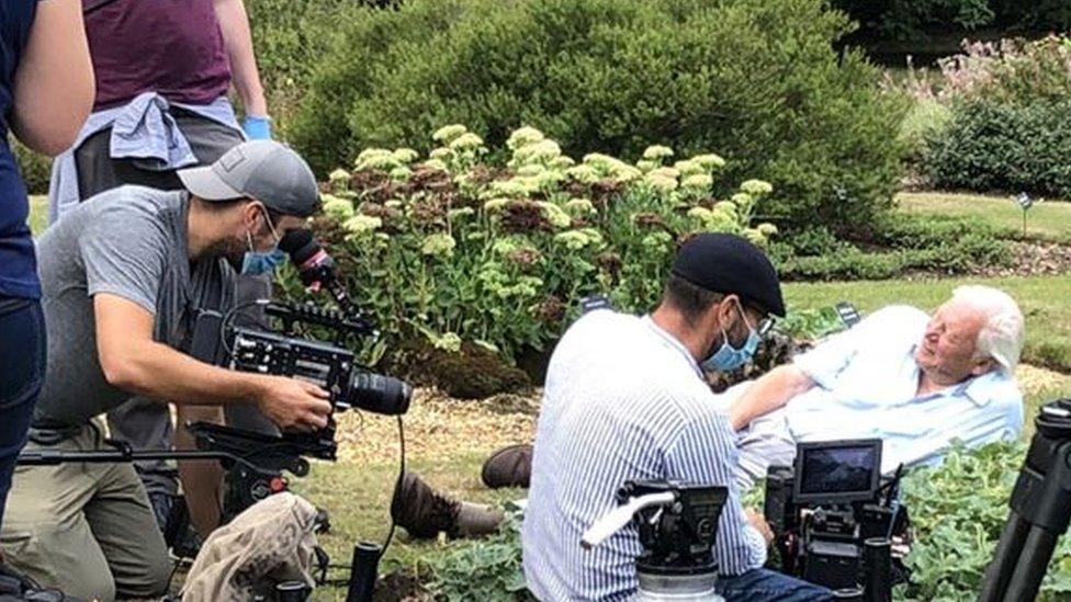 Sir David Attenborough at Cambridge University Botanic Garden