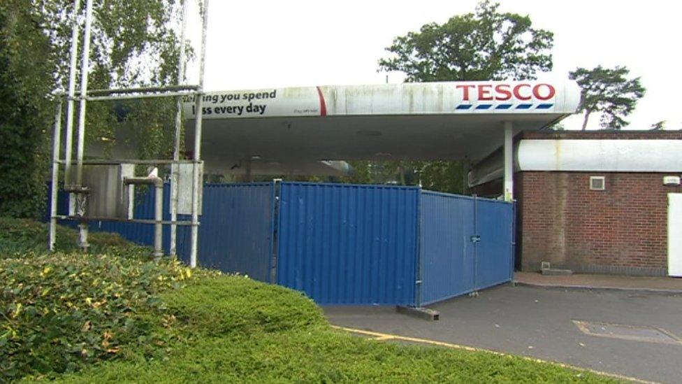 Tesco petrol station