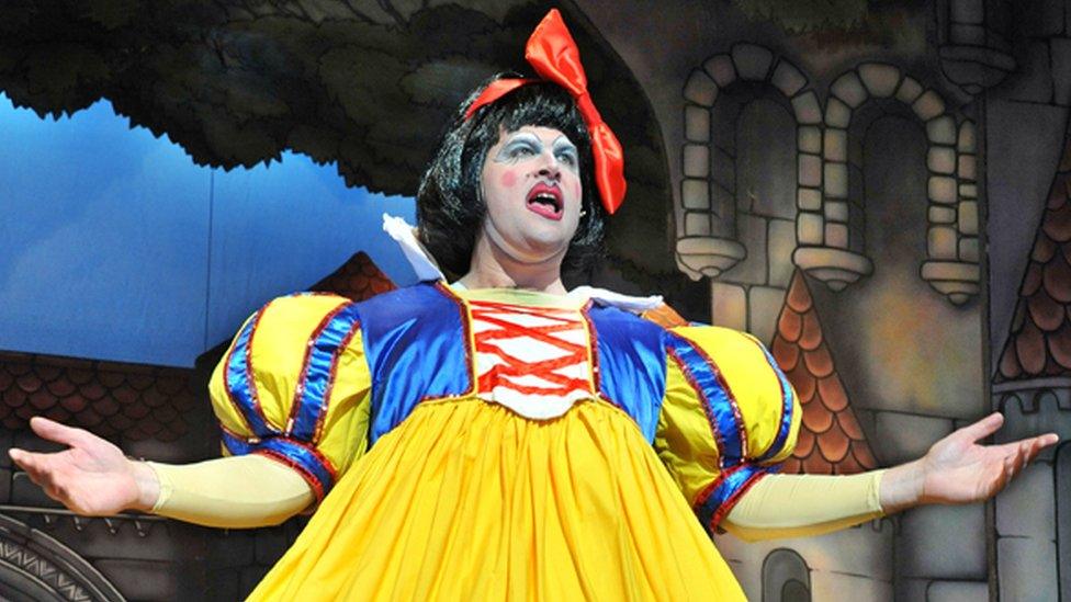 Will Kenning as a pantomime dame