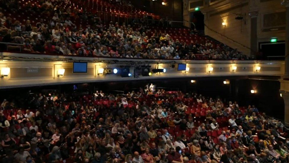 Crowds at the show