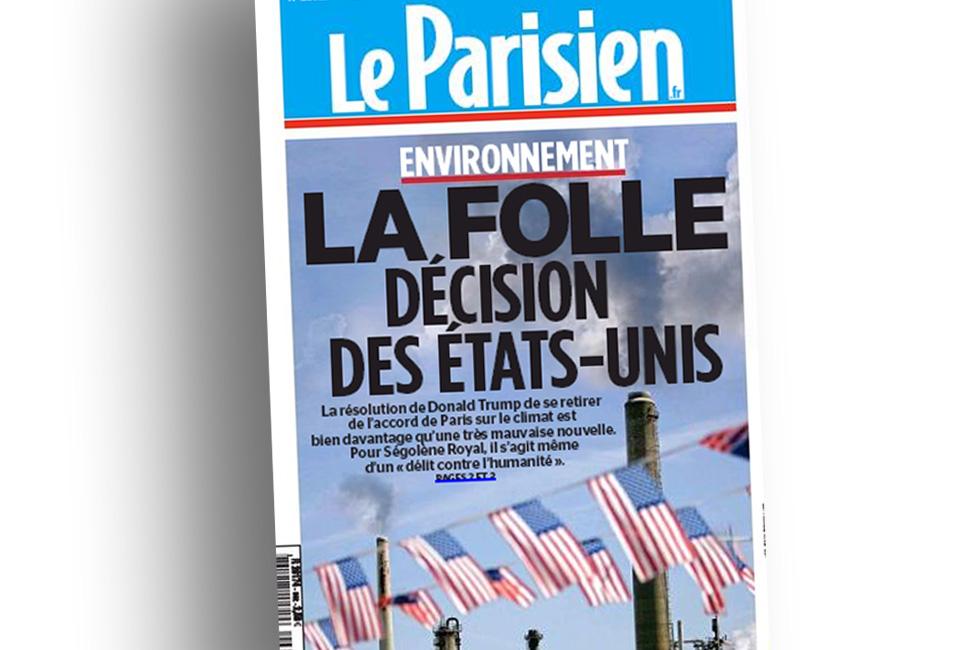 La Parisien front page