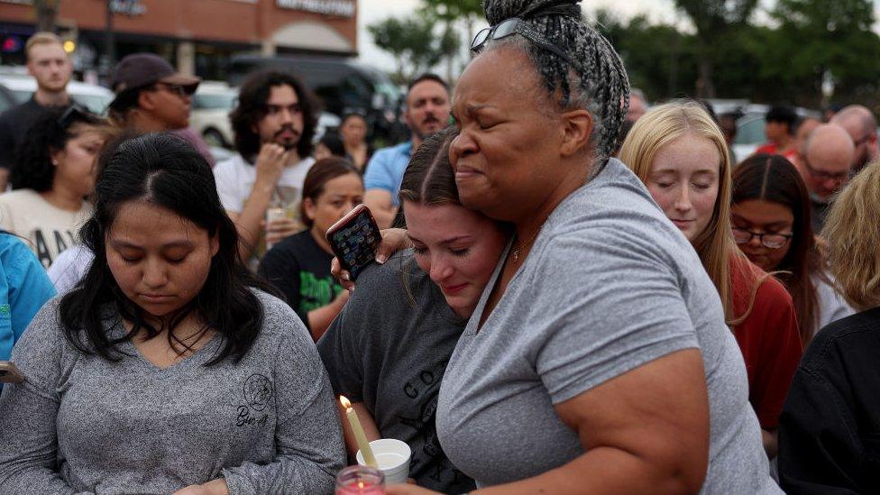 Vigil in Allen, Texas