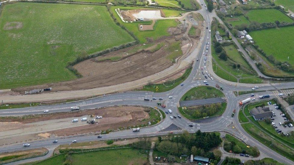 Chiverton Cross roundabout