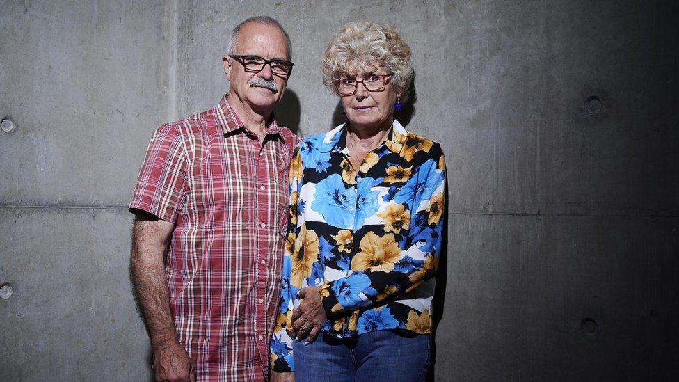 Undated Channel 4 handout photo of David and Carolynne, who were a participants in the new Channel 4 series Smuggled, which tasks members of the public with entering the UK illegally in an experimental test of border security.