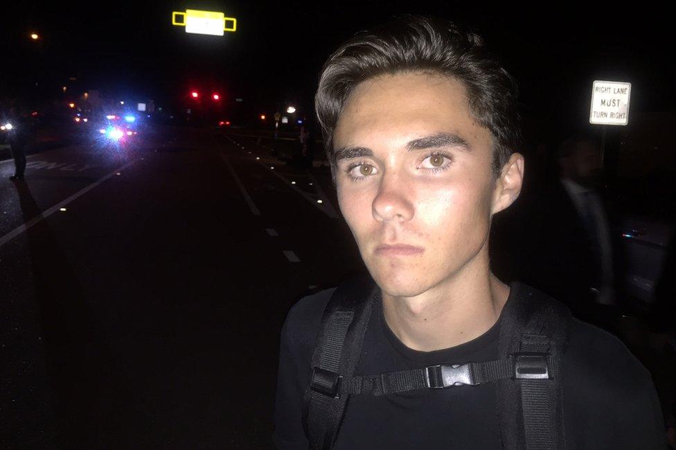 A picture of Stoneman Douglas High School student David Hogg