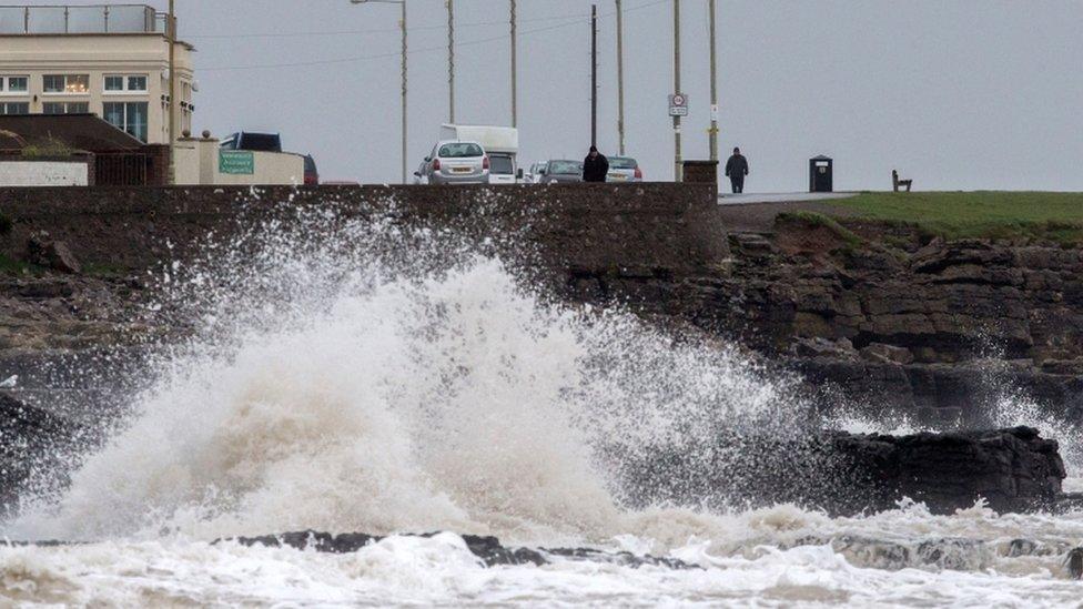 Rough seas at Porthcawl