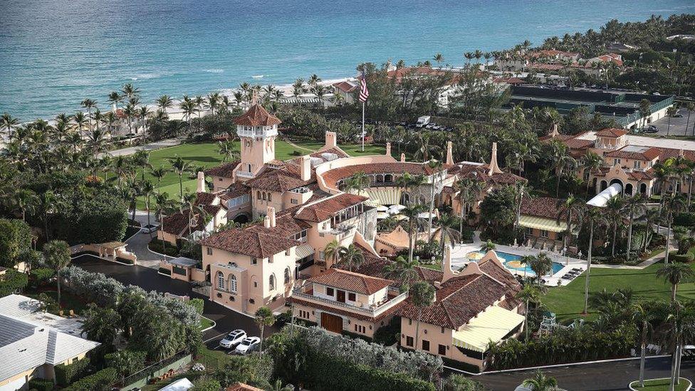 Aerial view of the Mar-a-Lago Club