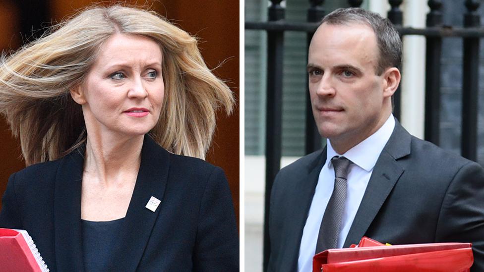 Esther McVey and Dominic Raab