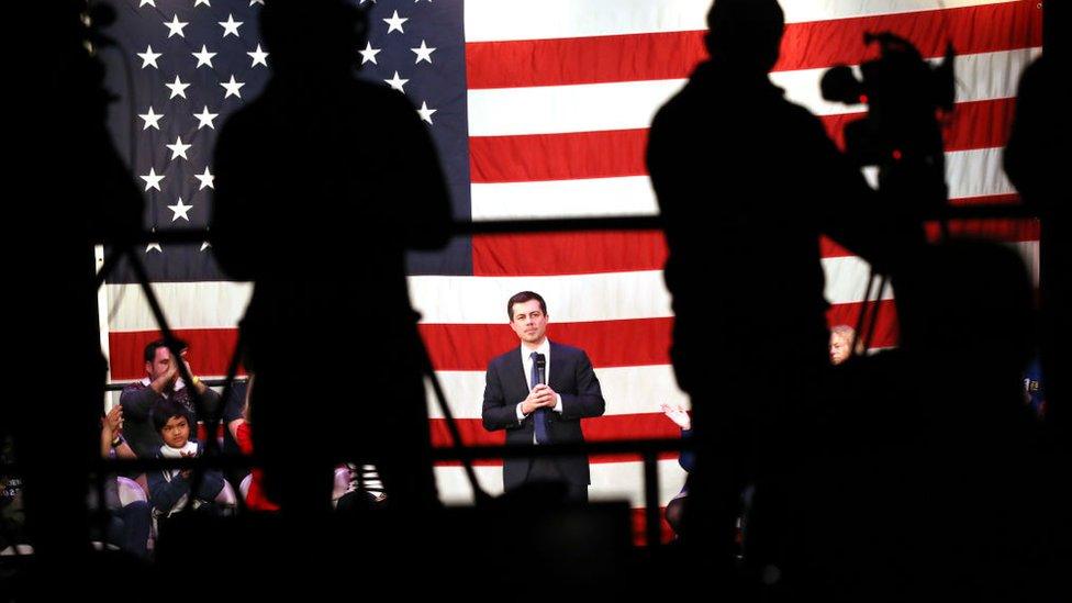 Pete Buttigieg speaks in New Hampshire