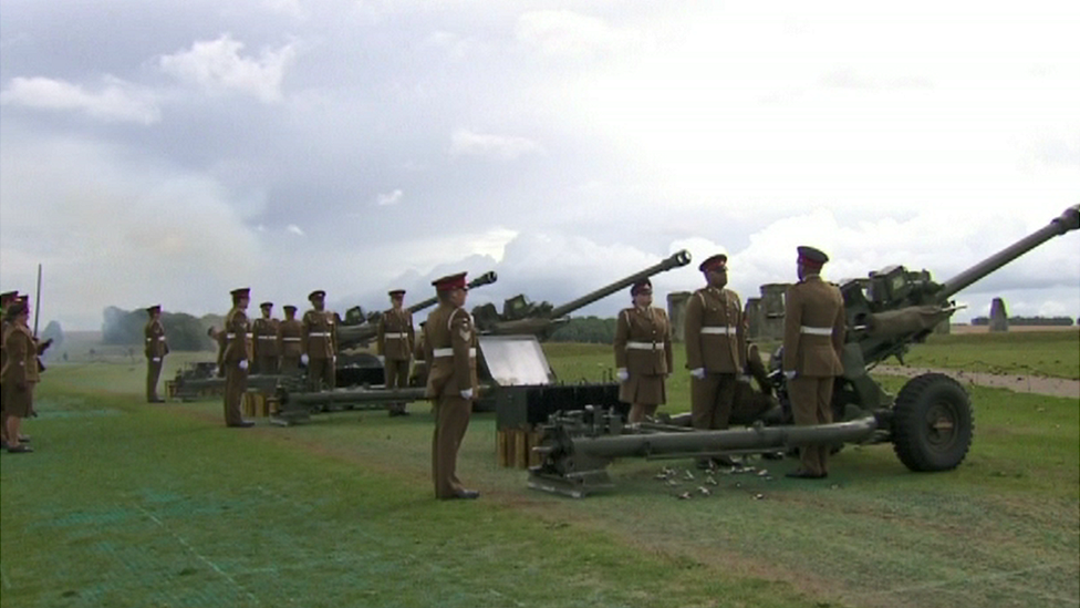 14 Regiment Royal Artillery in Stonehenge