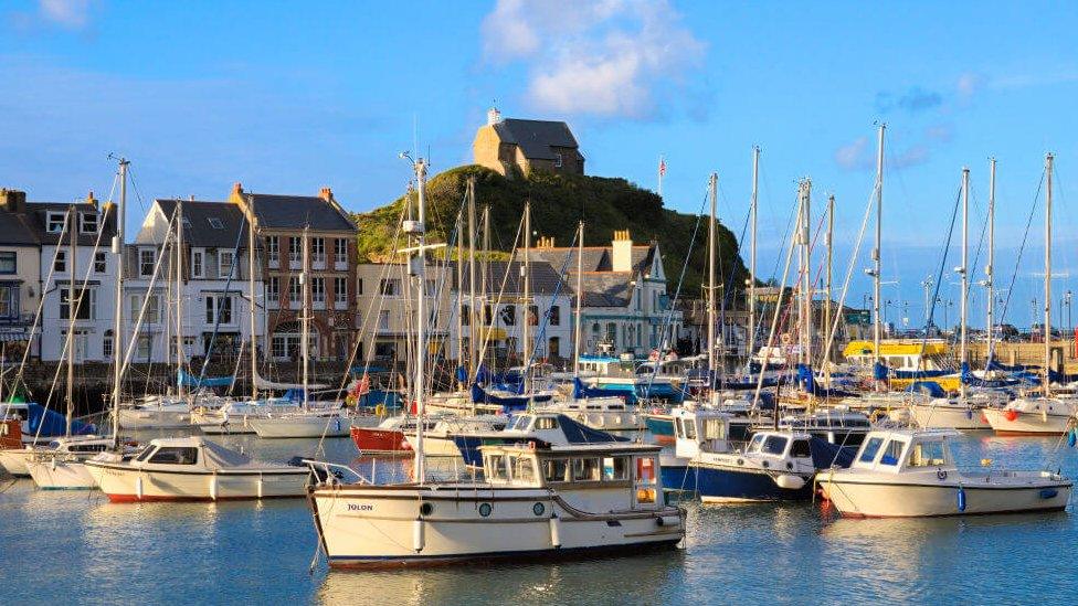 Ilfracombe harbour in North Devon