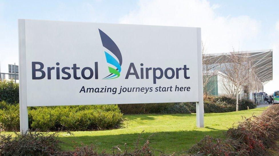 Bristol Airport sign