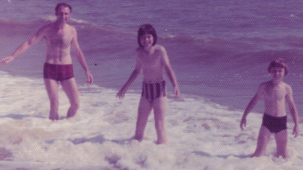 Holidaymakers in the sea