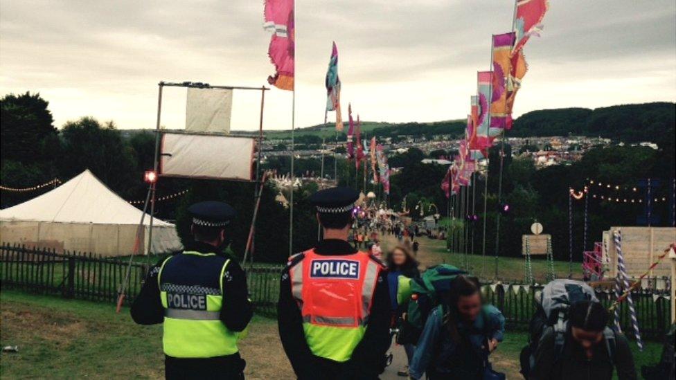 Police at Bestival 2015