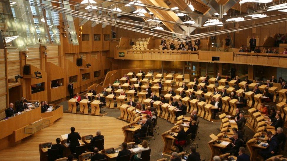 Scottish Parliament chamber