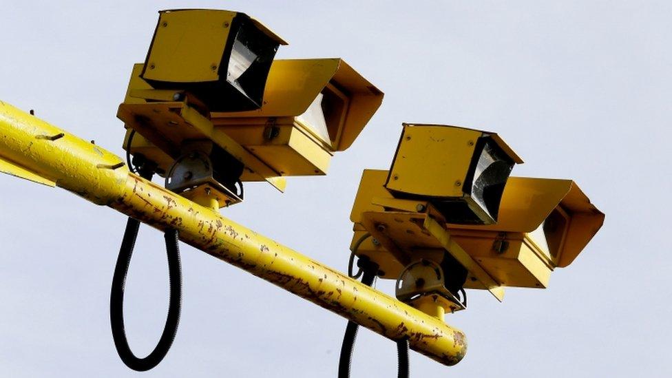 Average speed cameras on the A20 near Dover in Kent