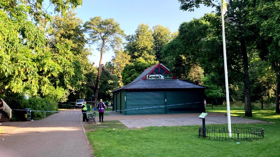 Servini's cafe in Bute Park