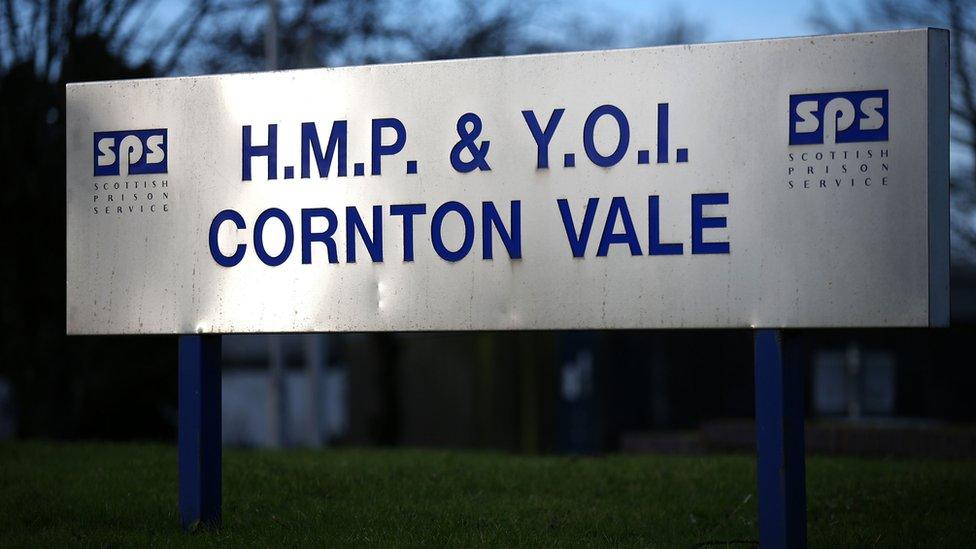 Cornton Vale prison sign