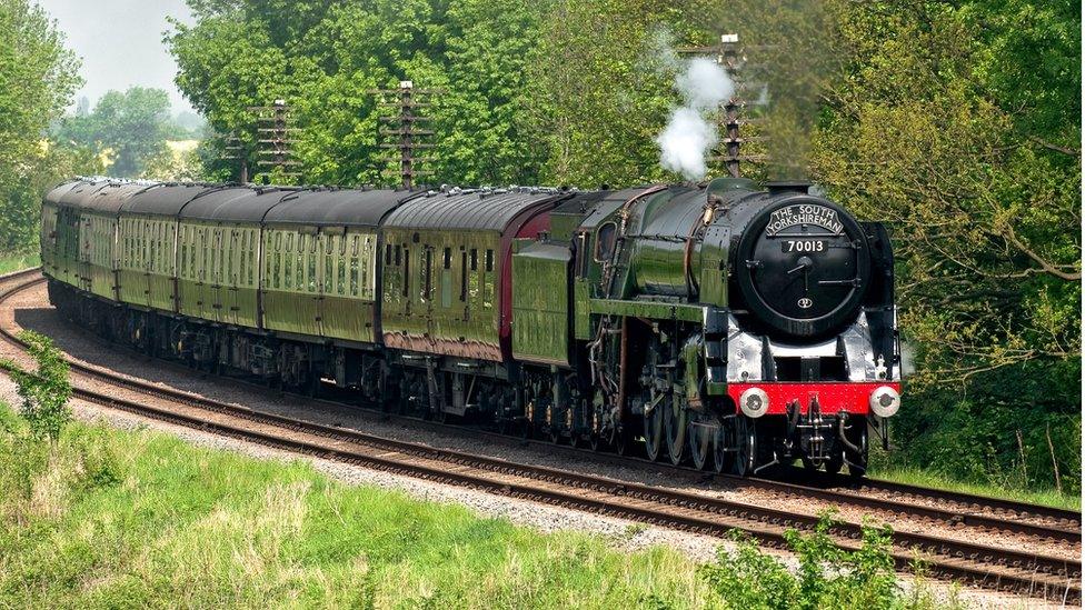 Oliver Cromwell, which was used to haul the Fifteen Guinea Special