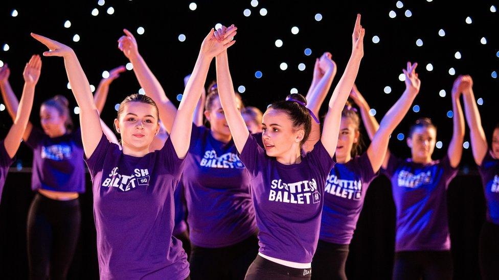 Academy Street Dance Studio pupils perform with Scottish Ballet at Beach Ballroom. Credit Sally Jubb.jpg