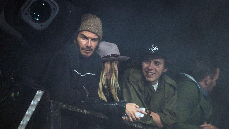 David and Brooklyn Beckham